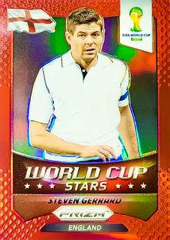 2014 Panini Prizm FIFA World Cup Brazil - World Cup Stars Prizms Red #12 Steven Gerrard Front
