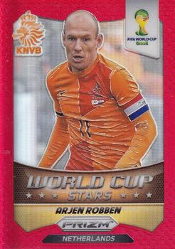 2014 Panini Prizm FIFA World Cup Brazil - World Cup Stars Prizms Red #20 Arjen Robben Front