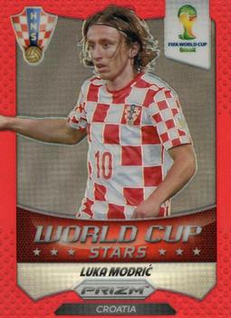 2014 Panini Prizm FIFA World Cup Brazil - World Cup Stars Prizms Red #23 Luka Modric Front