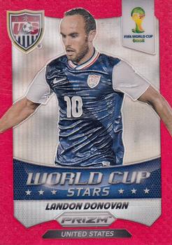 2014 Panini Prizm FIFA World Cup Brazil - World Cup Stars Prizms Red #39 Landon Donovan Front
