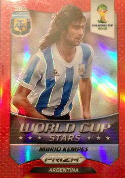 2014 Panini Prizm FIFA World Cup Brazil - World Cup Stars Prizms Red #43 Mario Kempes Front