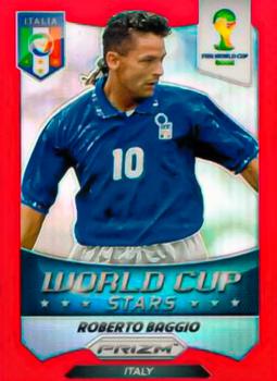 2014 Panini Prizm FIFA World Cup Brazil - World Cup Stars Prizms Red #44 Roberto Baggio Front