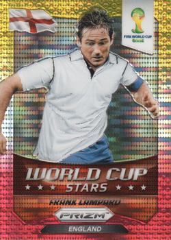 2014 Panini Prizm FIFA World Cup Brazil - World Cup Stars Prizms Yellow Red Pulsar #13 Frank Lampard Front