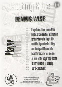 1999 Futera Chelsea Fans' Selection - Cutting Edge Embossed #CE8 Dennis Wise Back