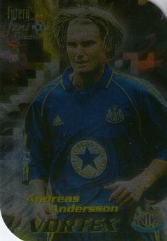 1999 Futera Newcastle United Fans' Selection - Vortex #V1 Andreas Andersson Front
