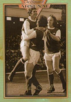 1998 Futera Platinum The Captains of Arsenal - Promotional Card Set #34 Alan Ball Front