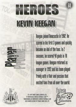 1999 Futera Newcastle United Fans' Selection - Foil #60 Kevin Keegan Back