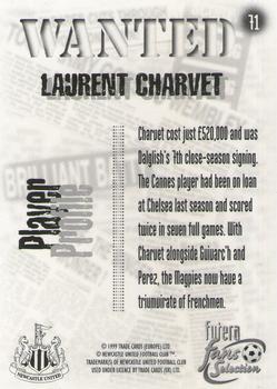 1999 Futera Newcastle United Fans' Selection - Foil #71 Laurent Charvet Back
