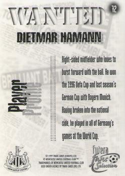 1999 Futera Newcastle United Fans' Selection - Foil #72 Dietmar Hamann Back