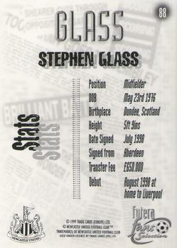 1999 Futera Newcastle United Fans' Selection - Foil #88 Stephen Glass Back