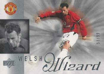 2003 Upper Deck Manchester United - Welsh Wizard Black #WW7 Ryan Giggs Front