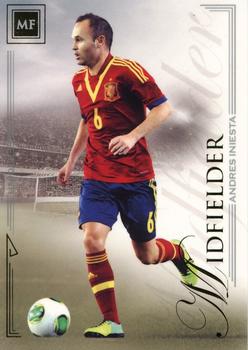 2014 Futera Unique World Football #44 Andres Iniesta Front