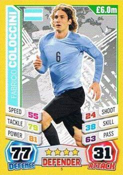 2014 Topps Match Attax England World Cup #5 Fabricio Coloccini Front