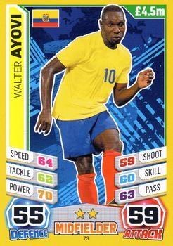 2014 Topps Match Attax England World Cup #73 Walter Ayovi Front