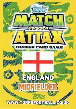 2014 Topps Match Attax England World Cup #88 Andros Townsend Back