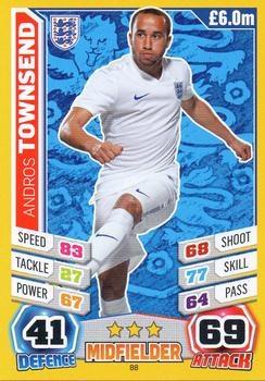 2014 Topps Match Attax England World Cup #88 Andros Townsend Front