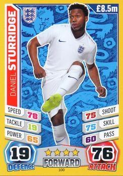 2014 Topps Match Attax England World Cup #100 Daniel Sturridge Front