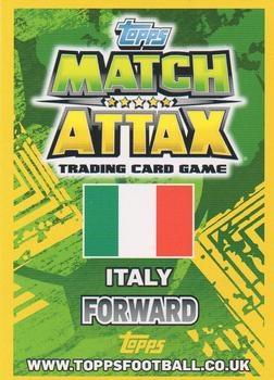 2014 Topps Match Attax England World Cup #154 Stephan El Shaarawy Back