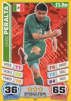 2014 Topps Match Attax England World Cup #168 Oribe Peralta Front