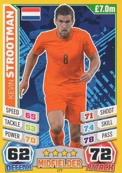 2014 Topps Match Attax England World Cup #177 Kevin Strootman Front