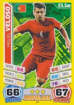 2014 Topps Match Attax England World Cup #191 Miguel Veloso Front