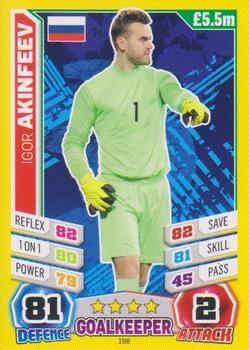 2014 Topps Match Attax England World Cup #198 Igor Akinfeev Front