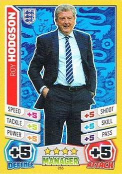 2014 Topps Match Attax England World Cup #285 Roy Hodgson Front