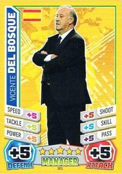 2014 Topps Match Attax England World Cup #301 Vicente Del Bosque Front