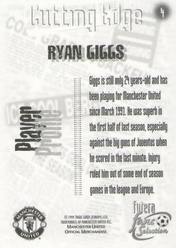 1999 Futera Manchester United Fans' Selection #4 Ryan Giggs Back