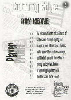1999 Futera Manchester United Fans' Selection #9 Roy Keane Back