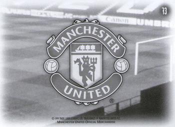 1999 Futera Manchester United Fans' Selection #73 Player & Stadium Montage Back