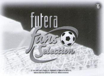 1999 Futera Manchester United Fans' Selection #75 Player & Stadium Montage Back