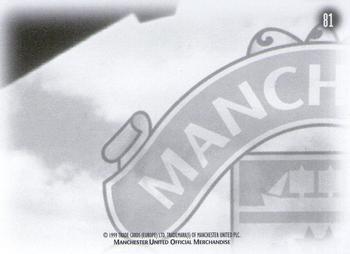1999 Futera Manchester United Fans' Selection #81 Player & Stadium Montage Back