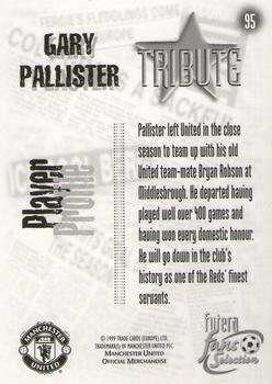 1999 Futera Manchester United Fans' Selection #95 Gary Pallister Back