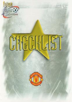 1999 Futera Manchester United Fans' Selection #99 The Checklist Front
