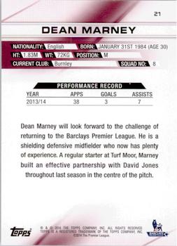 2014 Topps Premier Gold #21 Dean Marney Back