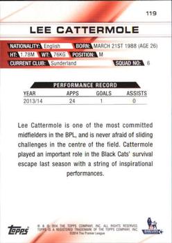 2014 Topps Premier Gold #119 Lee Cattermole Back