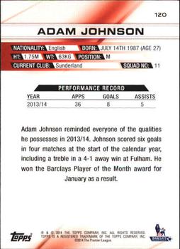 2014 Topps Premier Gold #120 Adam Johnson Back