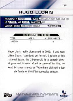 2014 Topps Premier Gold #132 Hugo Lloris Back