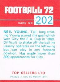 1971-72 Panini Football 72 #202 Neil Young Back