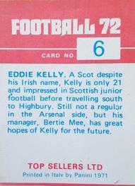1971-72 Panini Football 72 #6 Eddie Kelly Back
