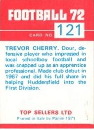 1971-72 Panini Football 72 #121 Trevor Cherry Back