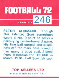1971-72 Panini Football 72 #246 Peter Cormack Back