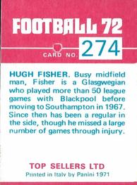 1971-72 Panini Football 72 #274 Hugh Fisher Back