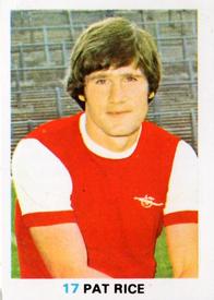 1977-78 FKS Publishers Soccer Stars #17 Pat Rice Front