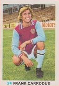 1977-78 FKS Publishers Soccer Stars #24 Frank Carrodus Front