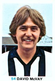1977-78 FKS Publishers Soccer Stars #54 David McVay Front