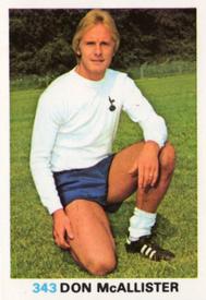 1977-78 FKS Publishers Soccer Stars #343 Don McAllister Front