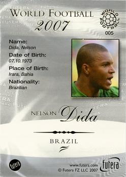 2007 Futera World Football Foil #5 Nelson Dida Back