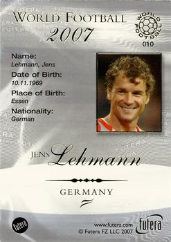 2007 Futera World Football Foil #10 Jens Lehmann Back